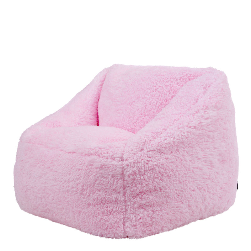 Kids Natalia Fleece Armchair Bean Bag, Pink