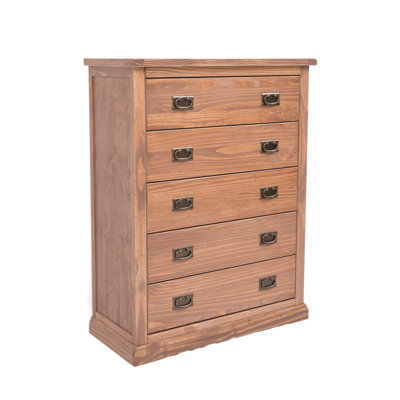 90 cm W Chest of 5 Drawers