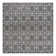 Tapis gris argenté à motif géométrique glam