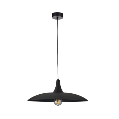 1 - Light Matte Black Dome Pendant