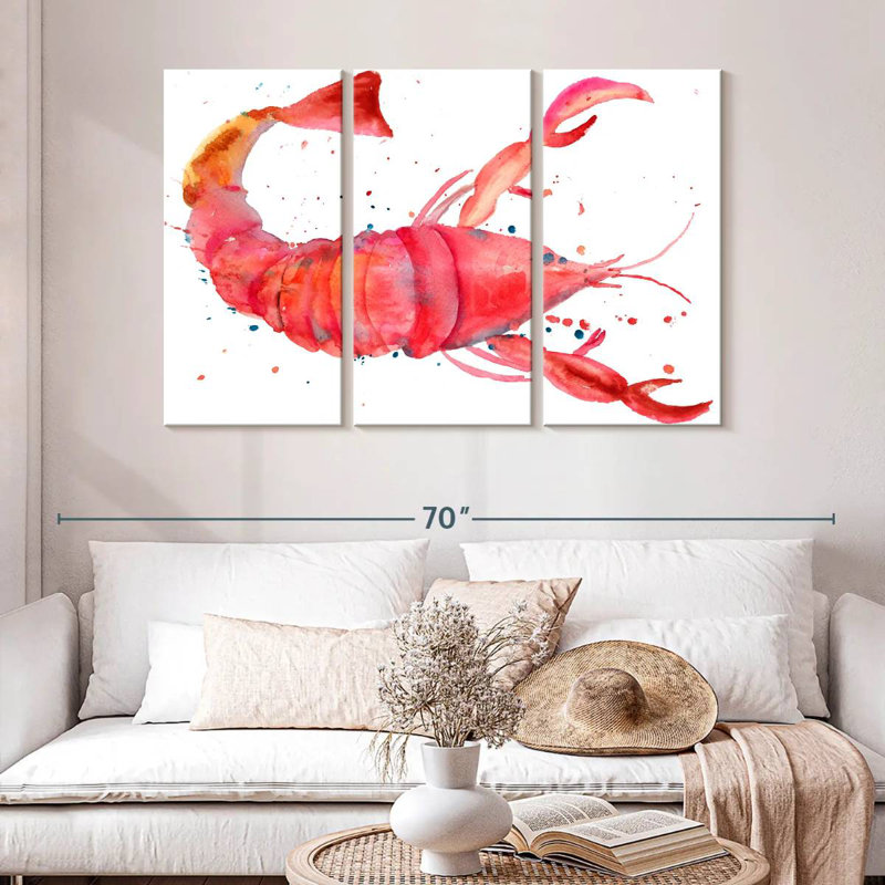 Homard rouge Brampt, H 32 po x l 50 po