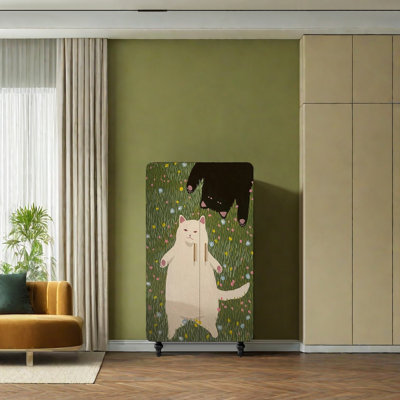 Garde-robe moderne simple de style crème
