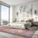 Labarbera Machine Washable Red/Gray Non-Slip Backing Area Rug