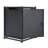 Outdoor Metal Tank Holder Side Table, Matte Black
