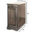 Table d'appoint contemporaine avec port et options de rangement - compartiment gris-1601897688