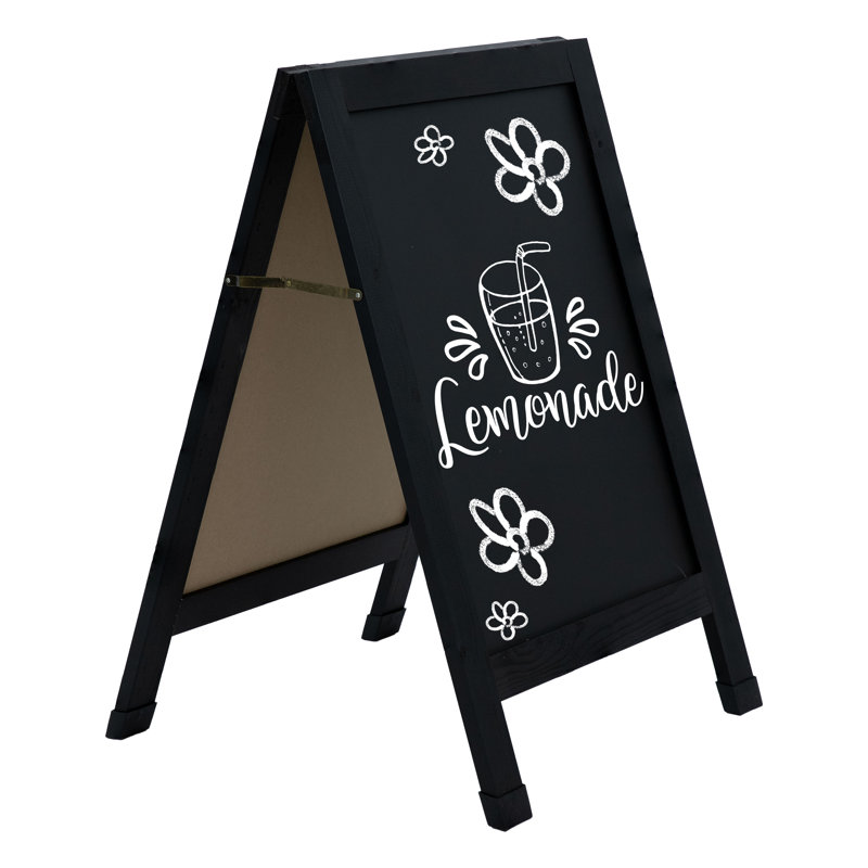 Tableau noir 40 po x 20 po avec craie et gomme, Noir, noir, noir, noir