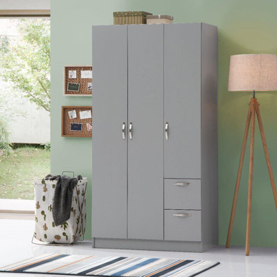 3 Door Manufactured Wood Wardrobe