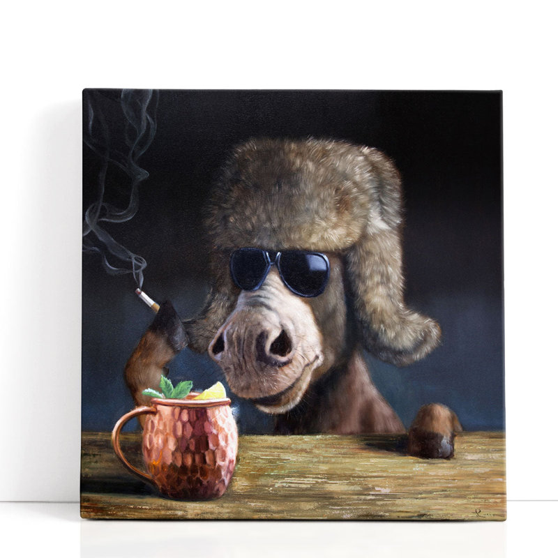 Moscow Mule - reproduction d'art sur toile, H 40 po x l 40 po