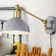 Cimarron Iron Plug-in Swing Arm Sconce with USB Charging Port