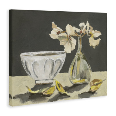 Neutral Elegy Still Life Canvas Wall Art, design by Melissa Wang