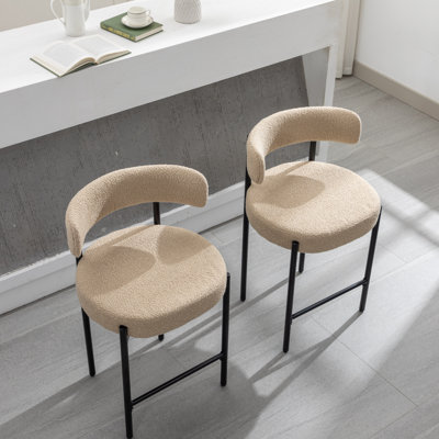 Tabouret de comptoir rembourré 24 po Najira