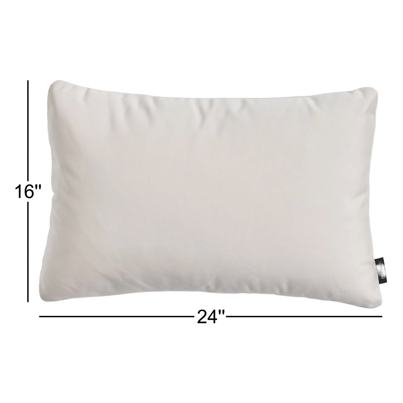 Crosshatch Sunbrella® Indoor/Outdoor Throw Pillow, Canvas, 16"H x 24"W, Rectangular