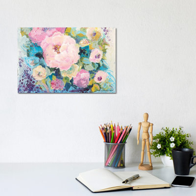 Fresh Florals by Jennifer Holden - Wrapped Canvas Print