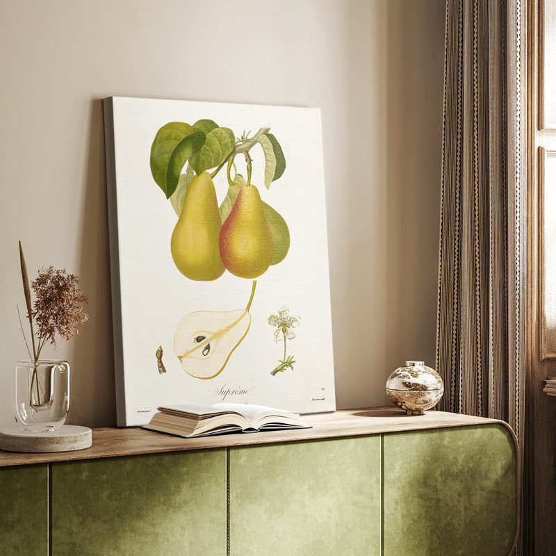 Poires rétro - galerie Cavas sur mesure, H 18 po x l 12 po