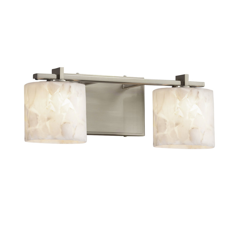 2 - Light Dimmable Vanity Light, Incandescent, Brushed Nickel