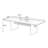 Brown Rectangular Solid Wood Dining Table-758586037