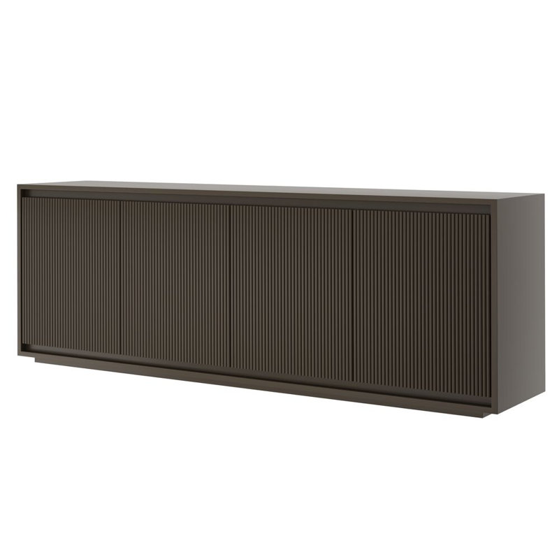 Ember Console Table, Black Truffle, 84"