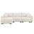 110" Modular Sectional Sofa, L Shape With Extra-Large Seat, Pull-Line Design, Movable Ottoman, High Density Foam, Free Combination, Sturdy Metal&Wood Frame, Boucle Fabric-1542412498
