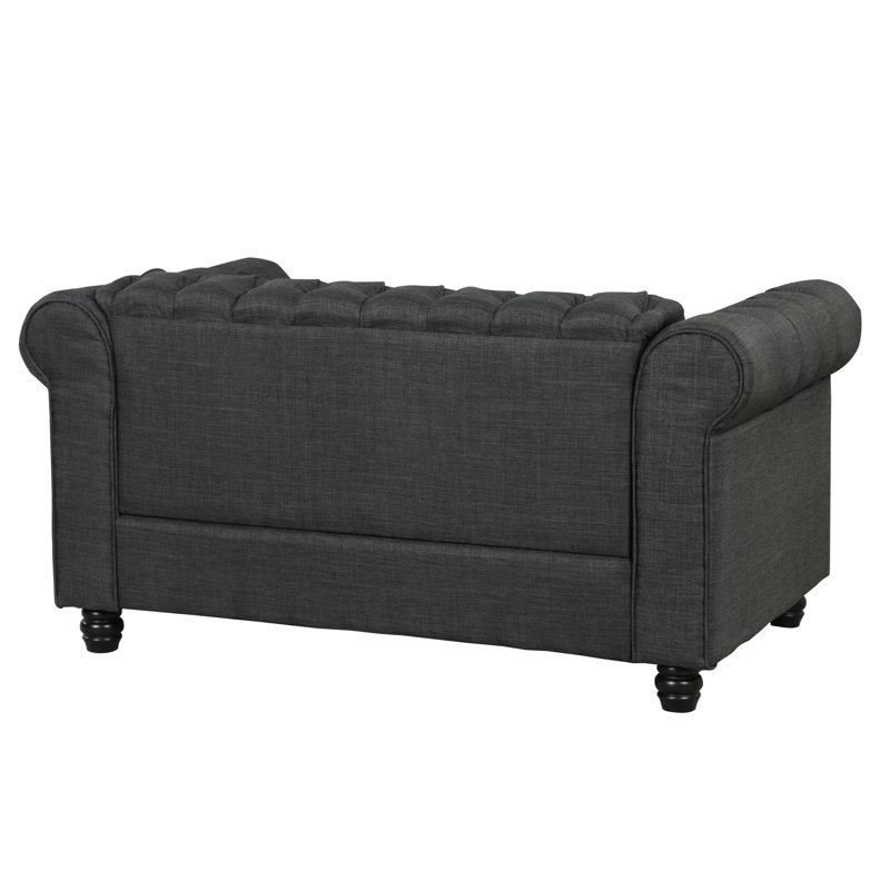 Ensemble de salon Galarza, Gris foncé