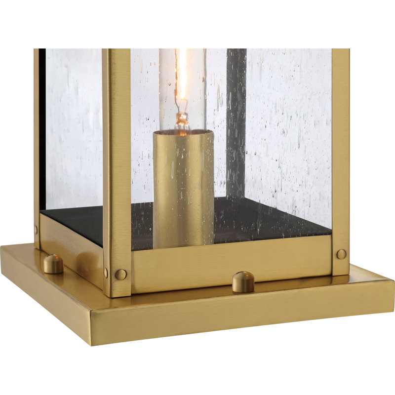 Wylie Beveled Pier Mount Light, Antique Brass