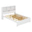 Lit plateforme en bois avec tête de lit bibliothèque, luminaire encastré, station de charge et 2 tiroirs latéraux-1853345371-1853345370