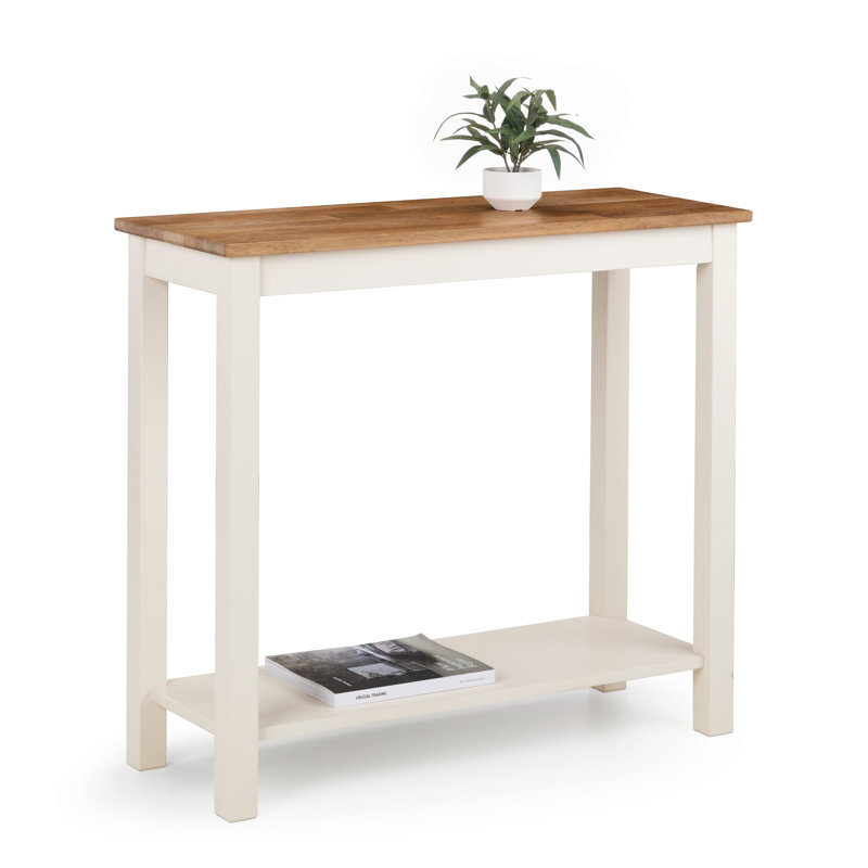 Monserrat 90cm Solid Wood Console Table, White