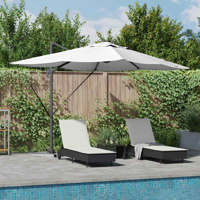Cantilever Parasol, Beige, 265cm H x 251cm W x 251cm D