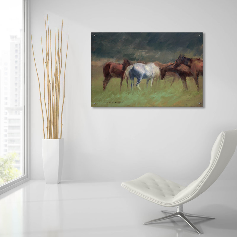 «Southern Horses» par Valtcho Tonov, H 24 po x l 36 po x P 0,2 po
