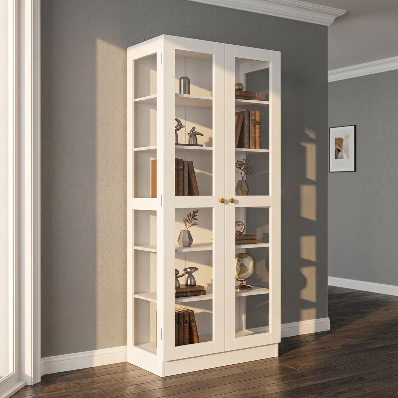 Vitrine 6 portes vitrée avec tablettes