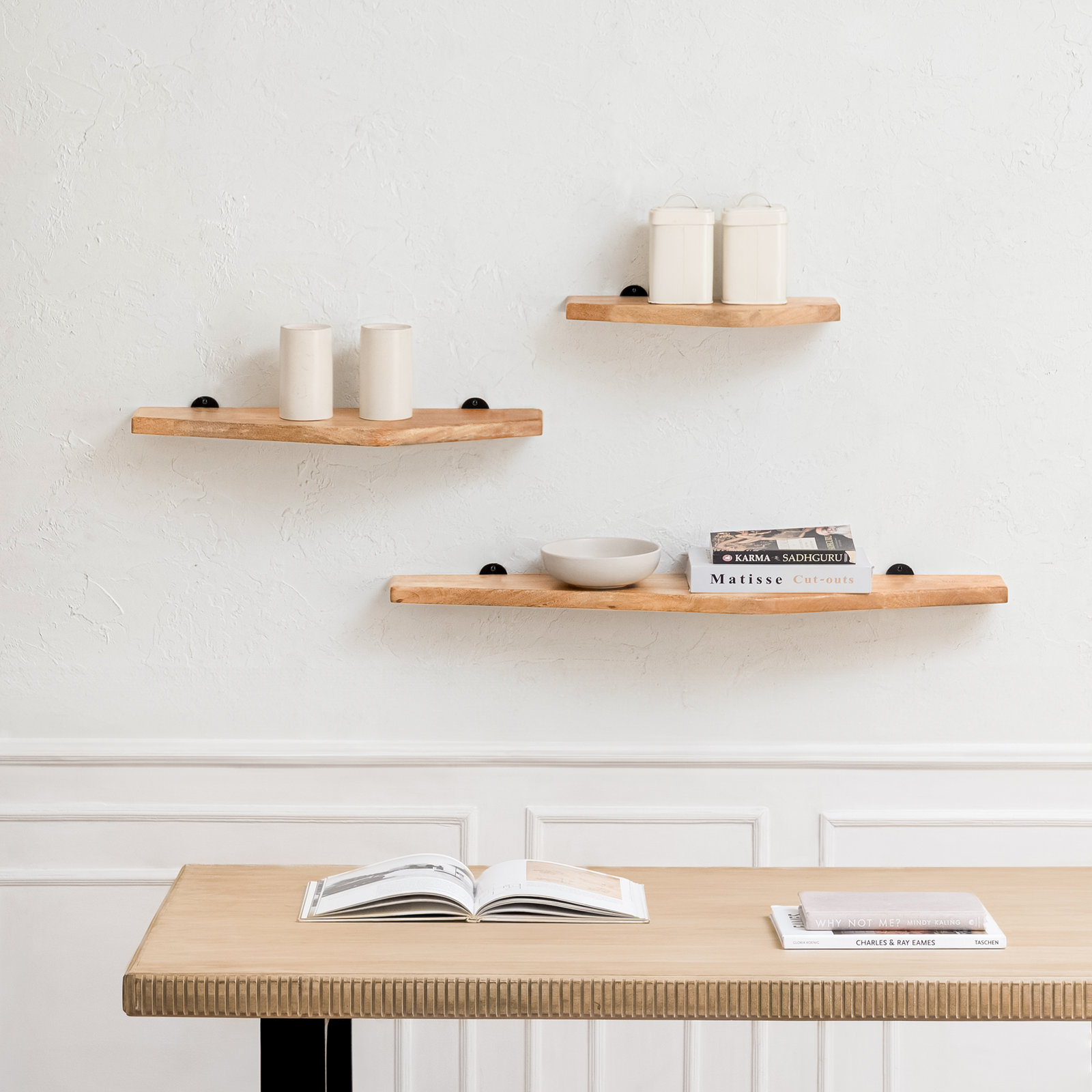 Glennon 36" Floating Shelf, Natural