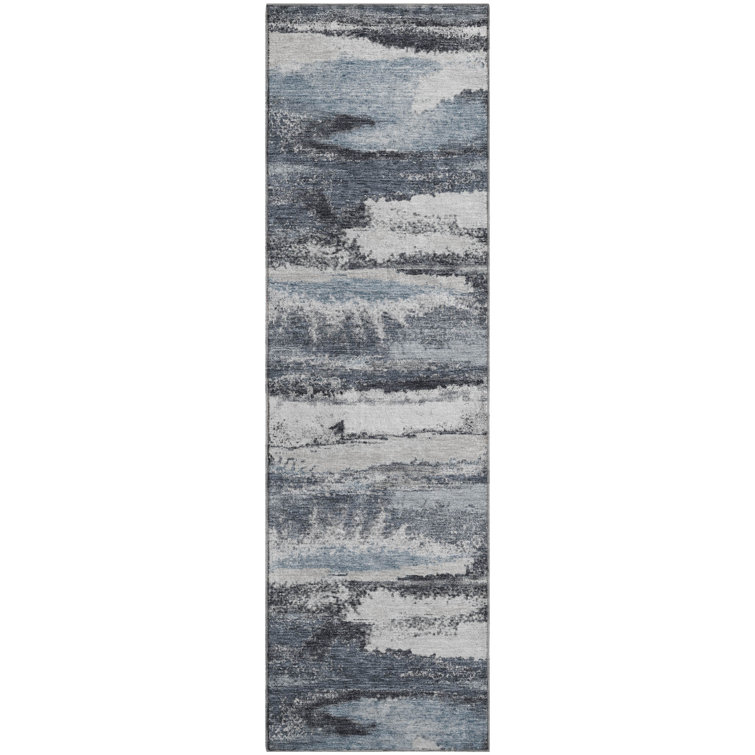 Premium Machine Washable Prisco Gray Rug