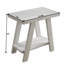Table d'appoint contemporaine blanche avec tablette de rangement supplémentaire - plateau de table en placage de bois franc, rangement supplémentaire et pieds séduisants aux angles larges-1557966227-1557966225-1557966229