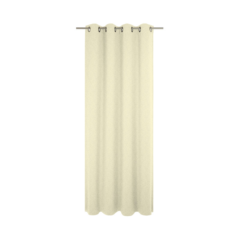 Valeriani Room Darkening Curtain Panel Panel, 145cm H x 132cm W, Natural Brown