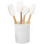 Silicone 5 piece Utensil Set with Crock-21513240