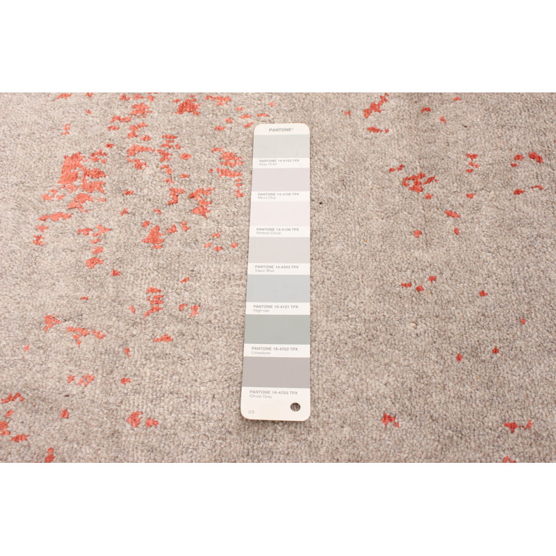 Laine noué à la main beige Tapis décoratif