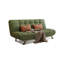 Coussin en velours côtelé vert-1613511154