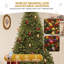 Arbre de Noël épinette pré-éclairé 7,5 pi avec éclairage réglable-1605317178