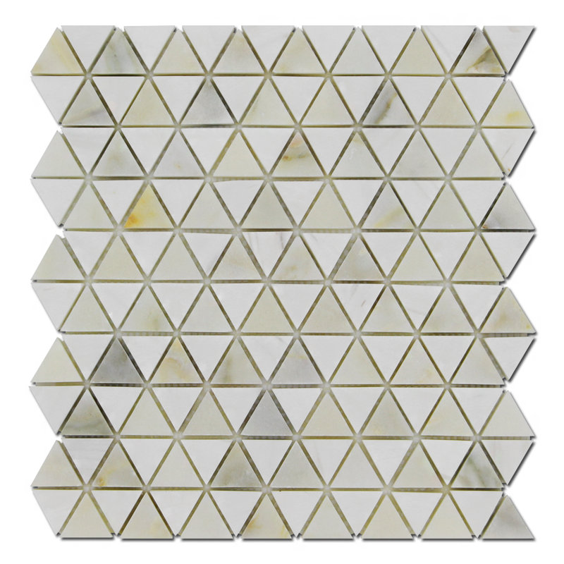 Carrelage mosaïque diamant, Blanc / Calacatta