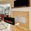 Foyer électrique encastrable l 42,01 po Paull, chauffage WiFi pour le salon, minuterie, protection contre la surchauffe, écran tactile, noir-1184913496