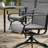 7pcs Padded Textilene Patio Dining Set With Umbrella Hole, Swivel Design-128536689-128536691-128738652