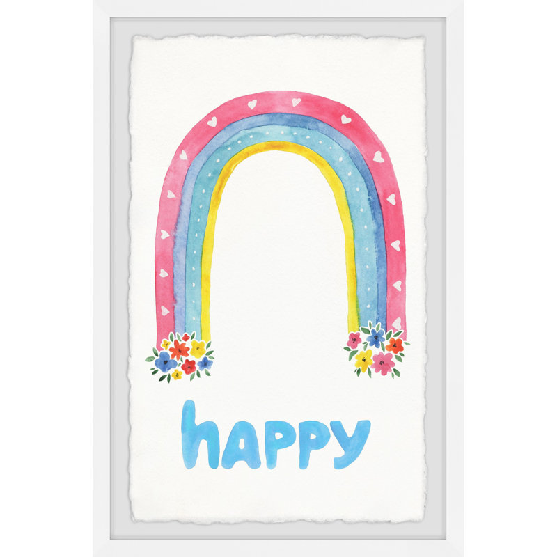 «Gattis Happy Rainbow», reproduction encadrée, H 45 po x l 30 po x P 1,5 po