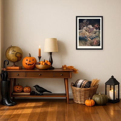 «The Nightmare Halloween Art» par Valentine Cameron Prinsep, reproduction d'art sur toile encadrée
