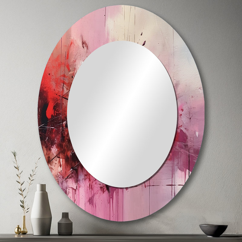 Miroir mural Modernist Expressions I - rose, 43 po x 33 po