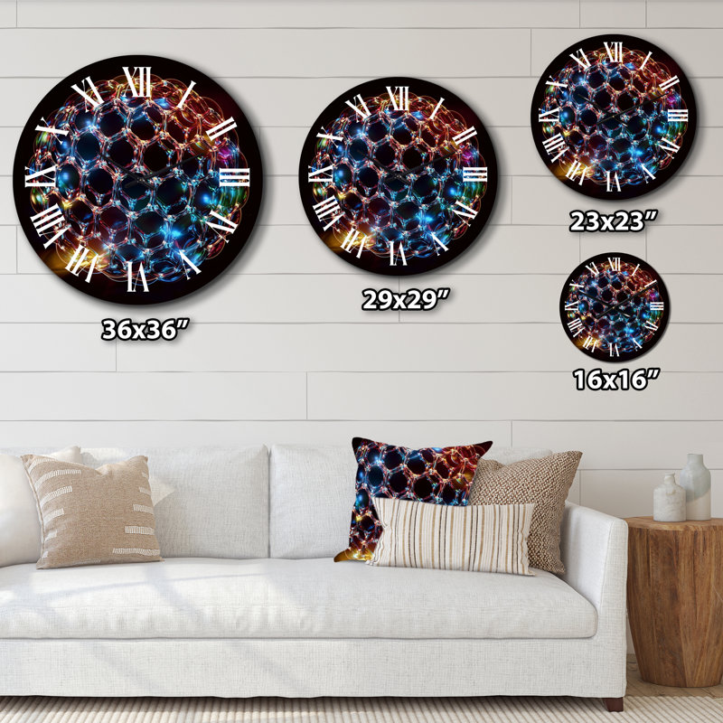 Circulare Gold Infinity Matrix I Metal Wall Clock, Medium