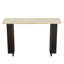 Modern Travertine Texture Console Table – 46.8" Narrow Stone Entryway Or Sofa Table For Hallway & Living Room Decor