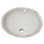 Lavabo de salle de bain ovale encastré en porcelaine vitreuse avec trop-plein Ovalyn