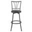 Tabouret de bar pivotant à 360 ° en métal noir 24 po ou 29 po Azalea Park-460638777-460638776