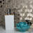 Musico 1.625 in. x 1.875 in. Multifinish Glass Mirror Straight Edge Diamond Cubed Mosaic Decorative Kitchen & Bathroom Wall Tile-49182968