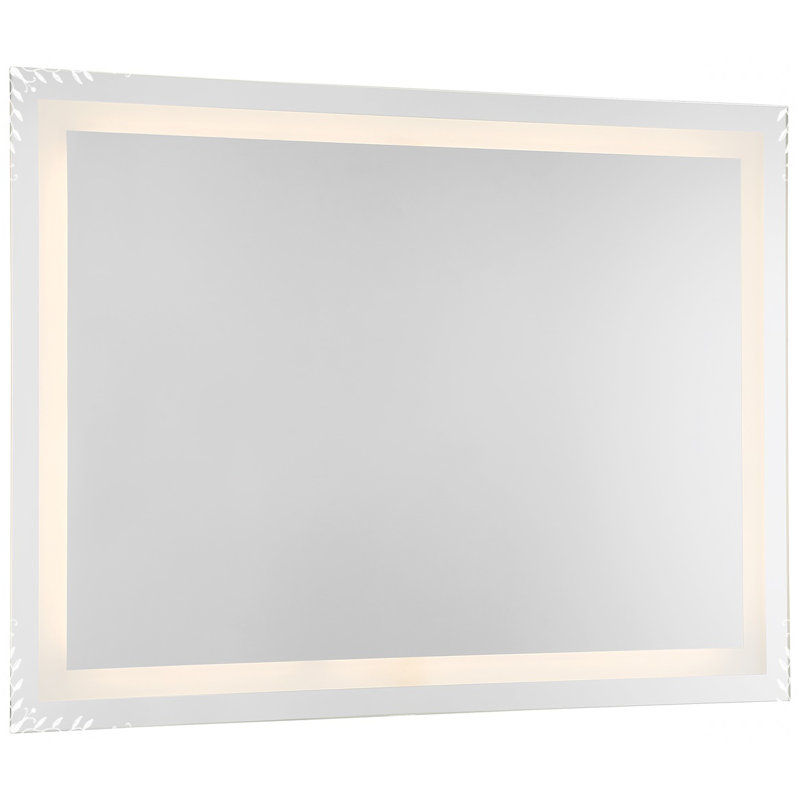 Metal Flat LED Mirror, 48" x 36"