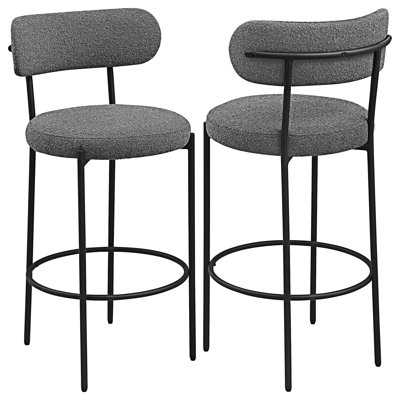 Chaise de bar rembourrée (ensemble de 2)
